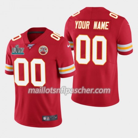 Maillot Kansas City Chiefs Custom Nike Rouge 2020 Super Bowl LIV - Homme